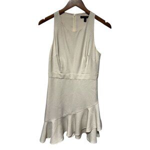 Banana Republic Polka Dot Dress Cream/Black Size 4P